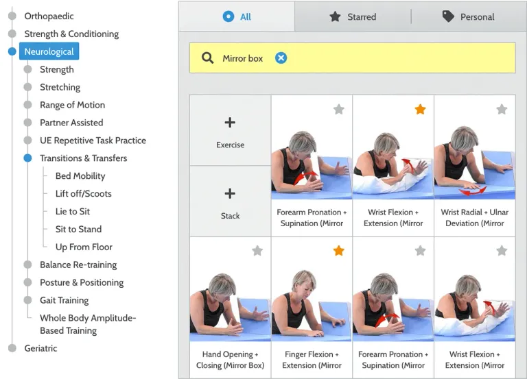 Build beautiful, personalized home exercise programs for your patients!
